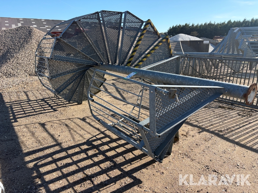 Galvaniseret spiraltrappe