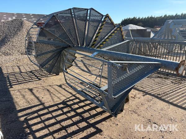 Galvaniseret spiraltrappe