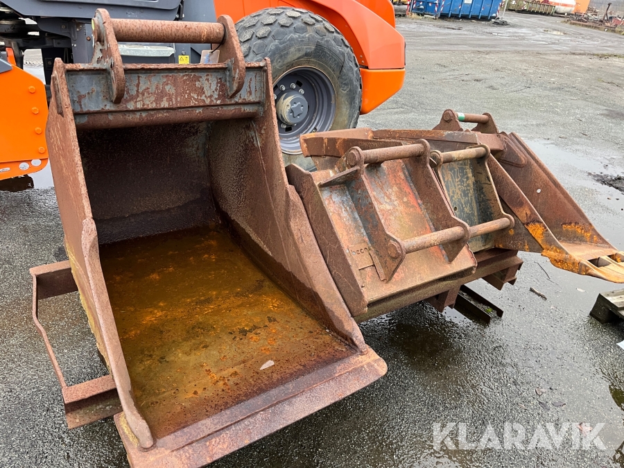 Skovlpakke S45/Hydrema S60 5 skovle med stativ