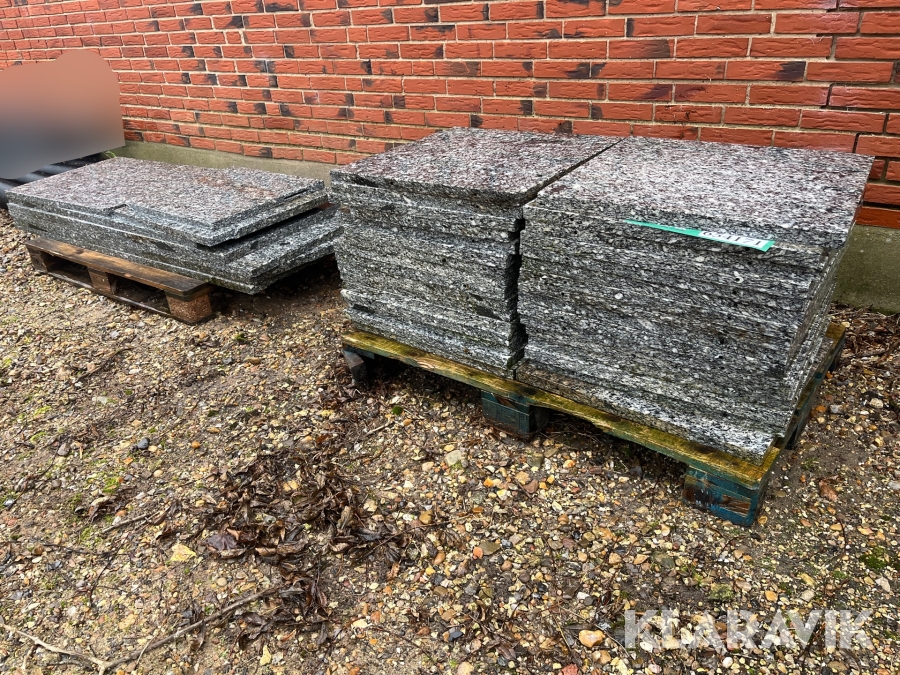 Granitplader blandet