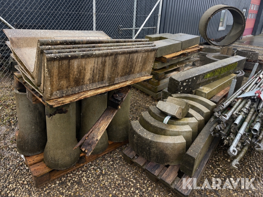 Betonvarer - stort blandet lot