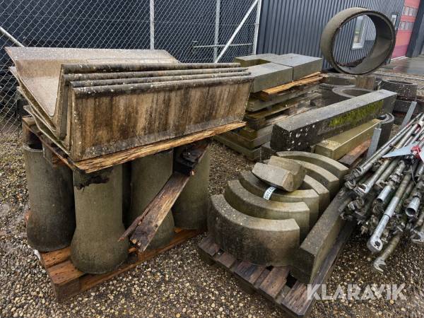 Betonvarer - stort blandet lot