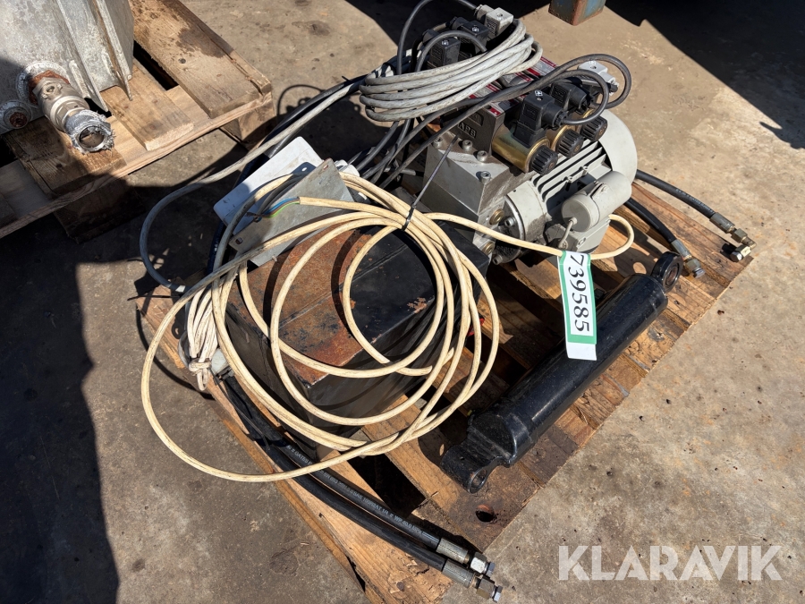 Hydraulikstation og stempel 230 v