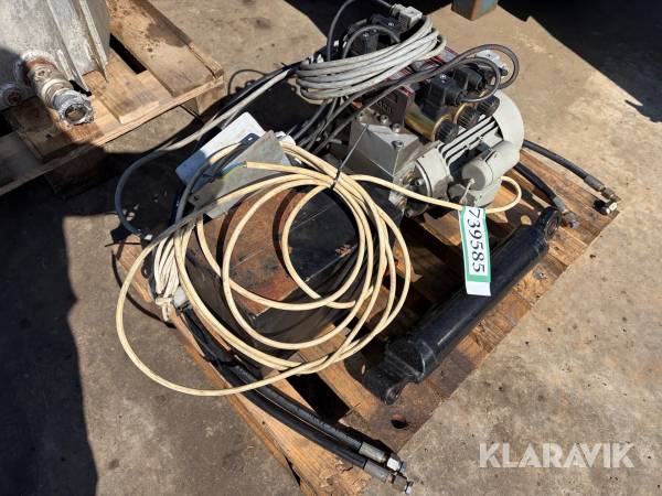 Hydraulikstation og stempel 230 v