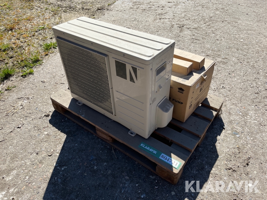 Varmepumpe luft til luft med inderdel og yderdel 1 styk