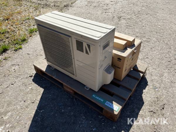 Varmepumpe luft til luft med inderdel og yderdel 1 styk