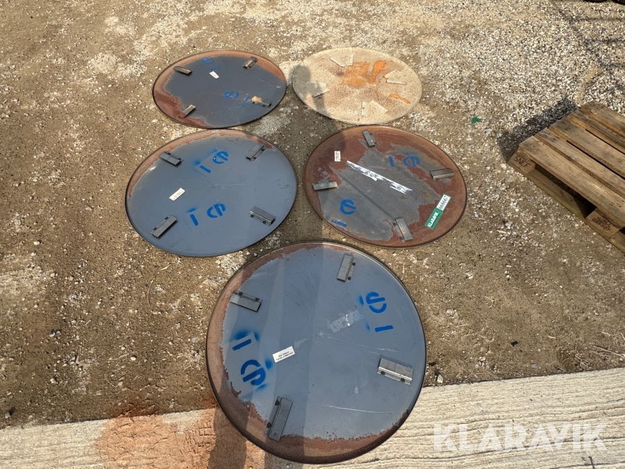 Glitterplader 5 styk.