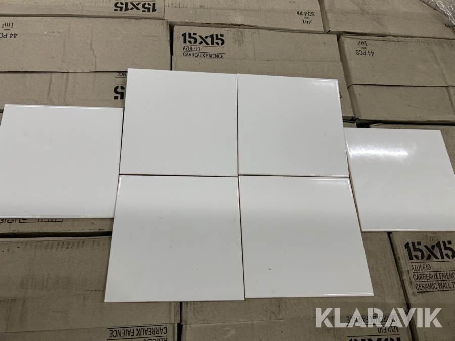 Vægfliser Azulejo Hvid blank 115 m2