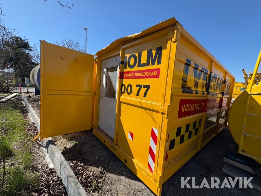 Isoleret værkstedscontainer