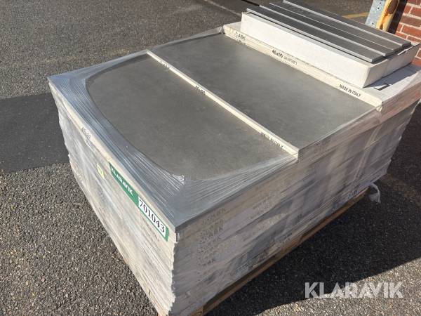 Fliser ABK Docks Black RT - 40x80 cm - 46,7 kvm + Sokkelfliser