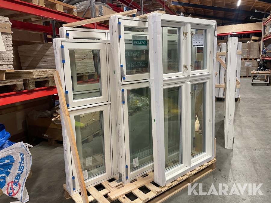 Vinduer Velfac 4styk