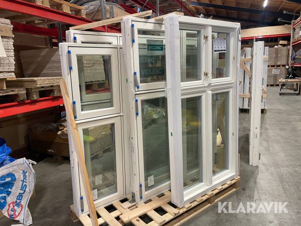 Vinduer Velfac 4styk