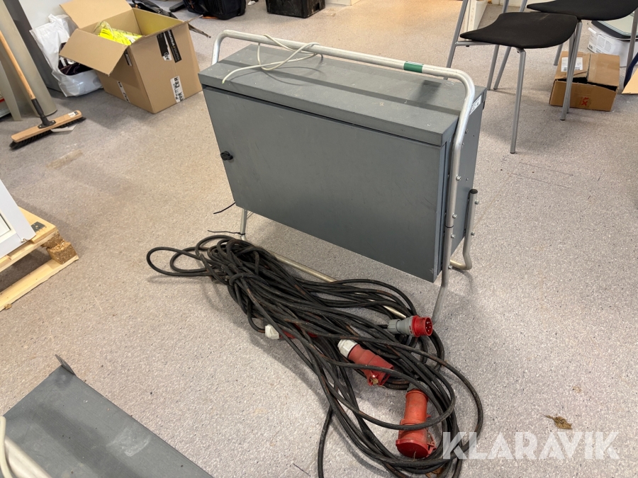 Byggepladstavle Eltécno UCGRM63-00-13309-11-EAT 63 A / 400 V med kraftkabler