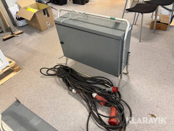 Byggepladstavle Eltécno UCGRM63-00-13309-11-EAT 63 A / 400 V med kraftkabler