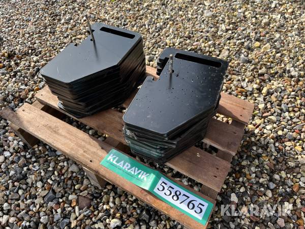 Vægtklodser 30 styk - til plæneklipper