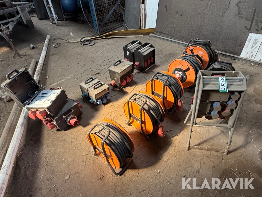 Industrielle kabeltromler og elbokse, 15 Styk
