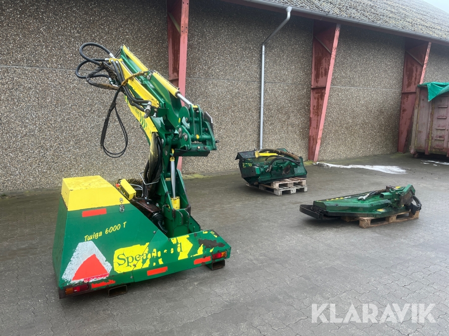 Rabatklipper Spearhead Twiga 6000Tele med klipper og Slagleklipper