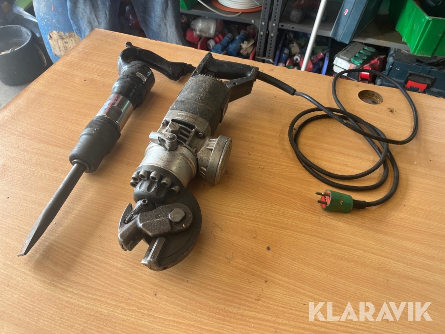 Jernklipper og lufthammer 2 styk