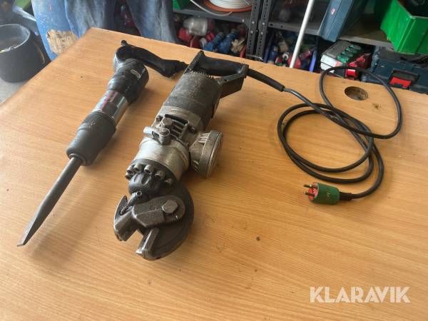 Jernklipper og lufthammer 2 styk