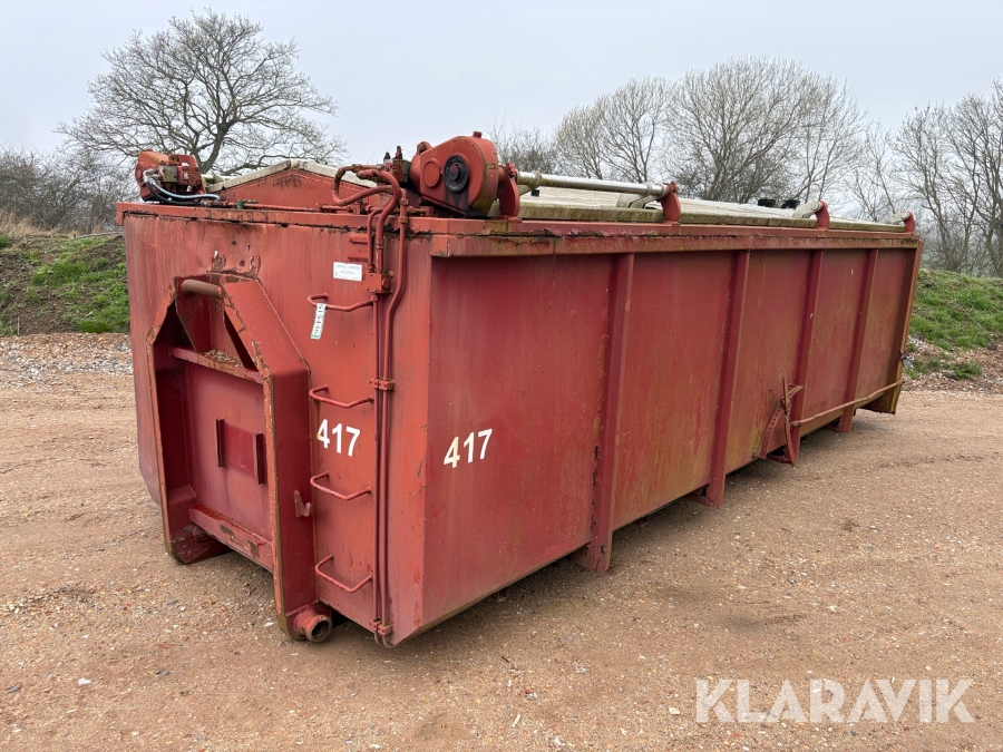 Kroghejscontainer med låg