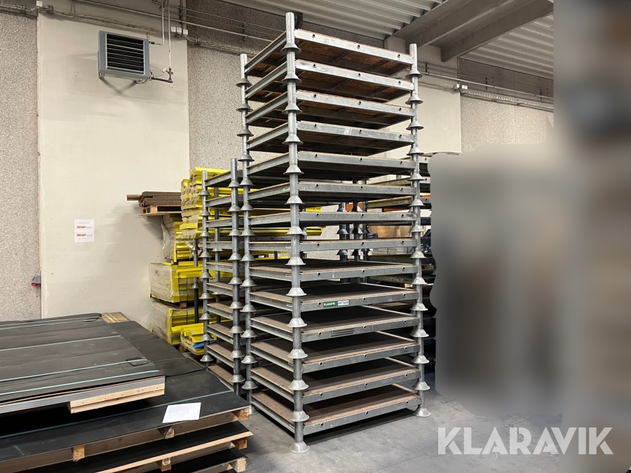 Pallereoler / stabelreoler Hans Høj Lagerinventar 1000kg - 24 styk