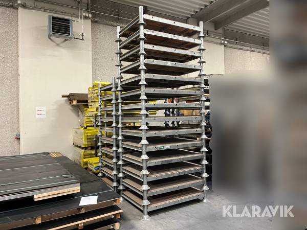 Pallereoler / stabelreoler Hans Høj Lagerinventar 1000kg - 24 styk