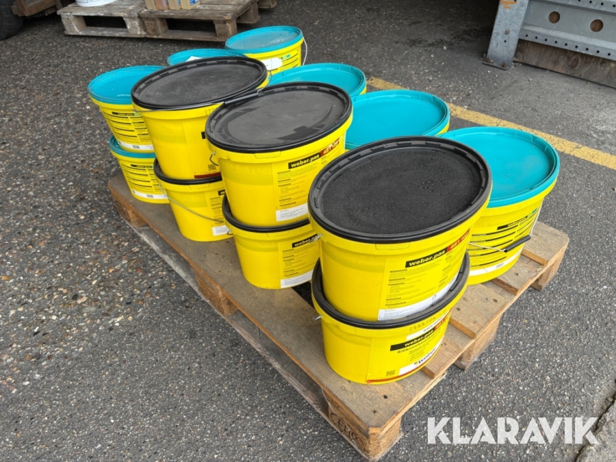 Silikone harpiks og primer Weber, Esbjerg, Klaravik auktione