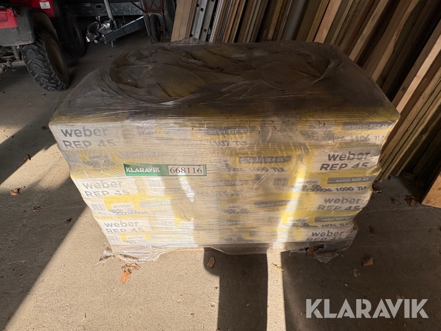 Reparationsmørtel Weber Rep 45, Ringsted, Klaravik auktioner