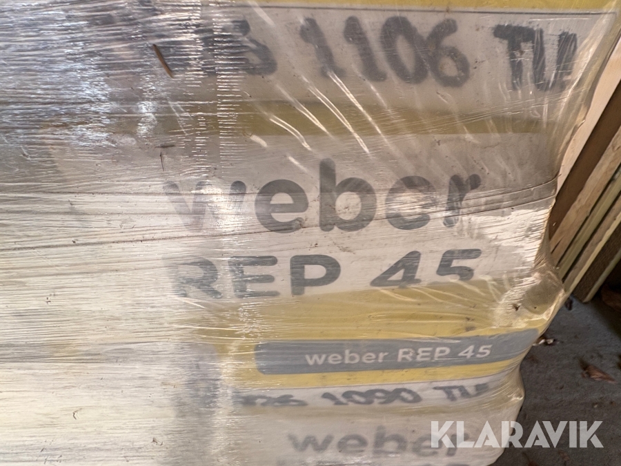 Reparationsmørtel Weber Rep 45, Ringsted, Klaravik auktioner