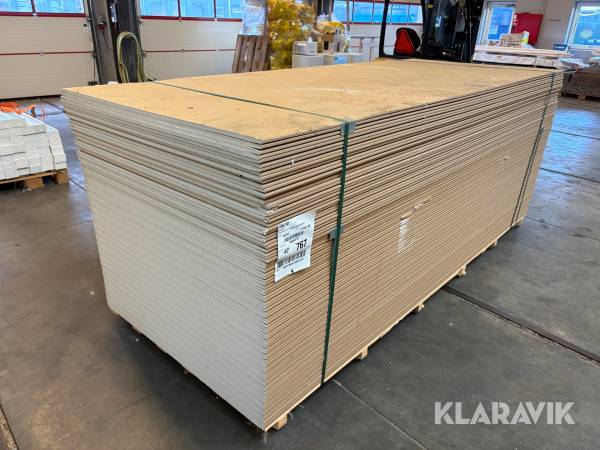 Gipsplader Norgips Hardplatte - 90 styk