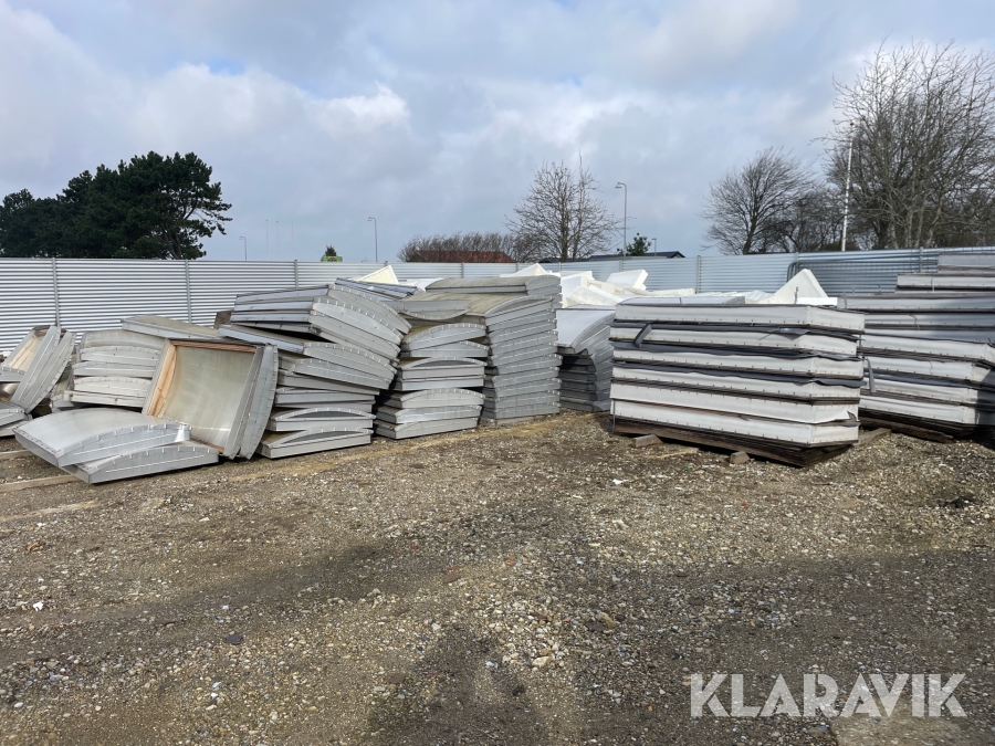 Ovenlysvinduer + karme Unilite K-lys 88-193 cm ca 80 stk