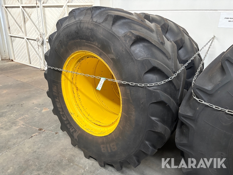 Tvillingehjul Michelin MachXBib 2 styk + låse