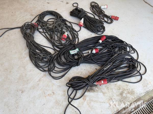 Kraft kabler - 16 A - 6 styks