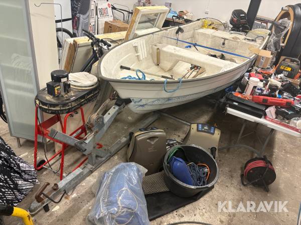 Fiskerjolle + bådtrailer