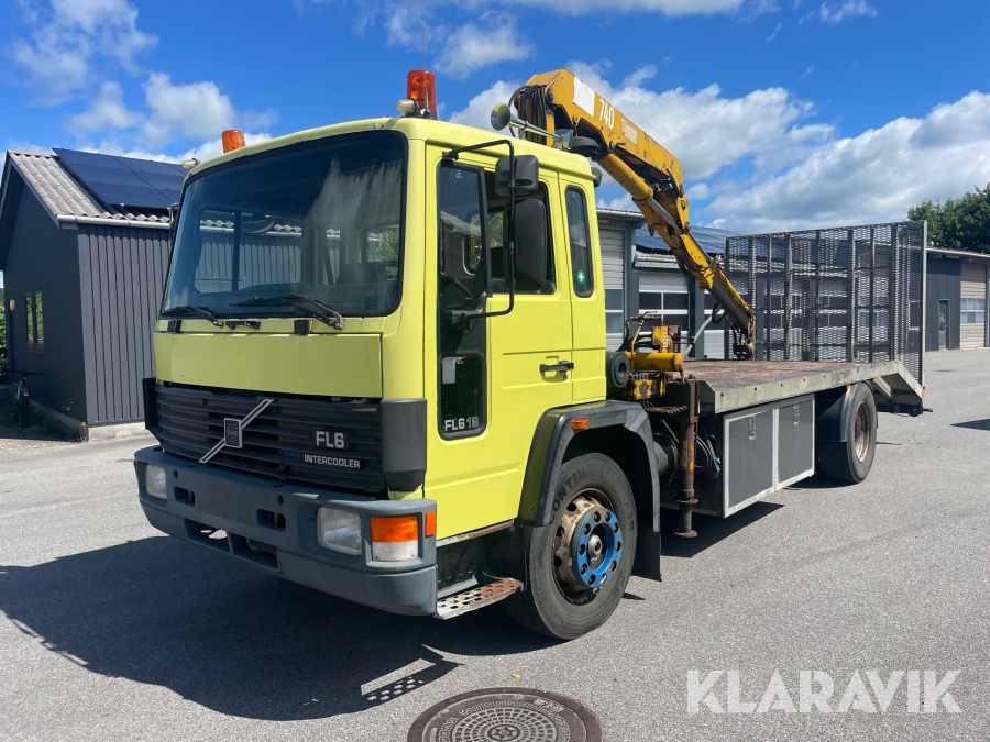 Lastbil Volvo FL616 intercooler med knæklad & kran