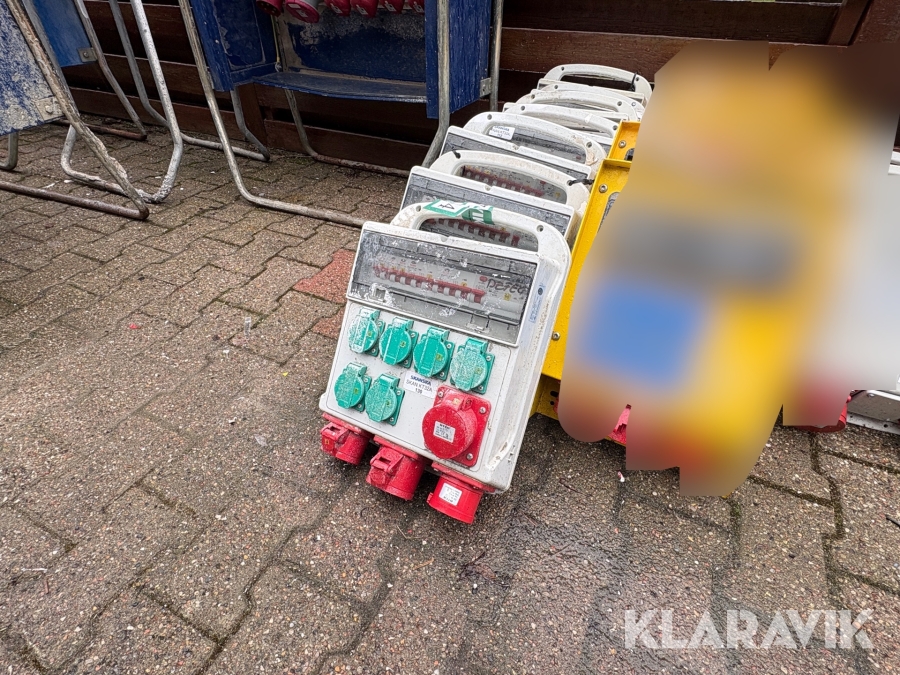 Byggestrømtavler 7 styk