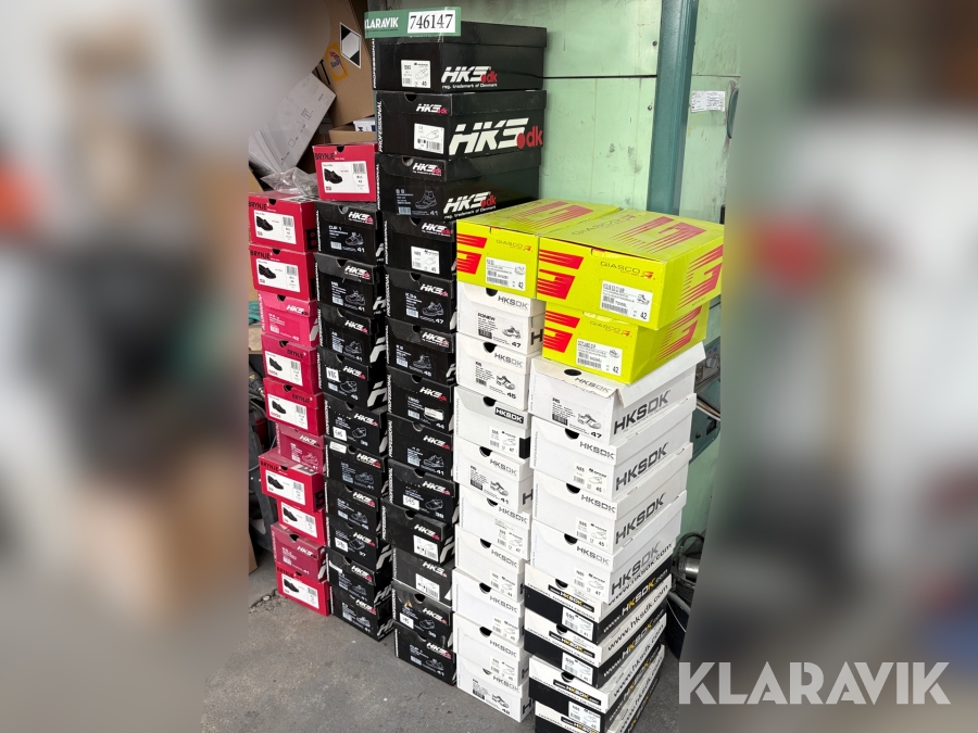 Diverse sikkerhedssko/træsko - 54 par Brynje/hksdk/Giasco