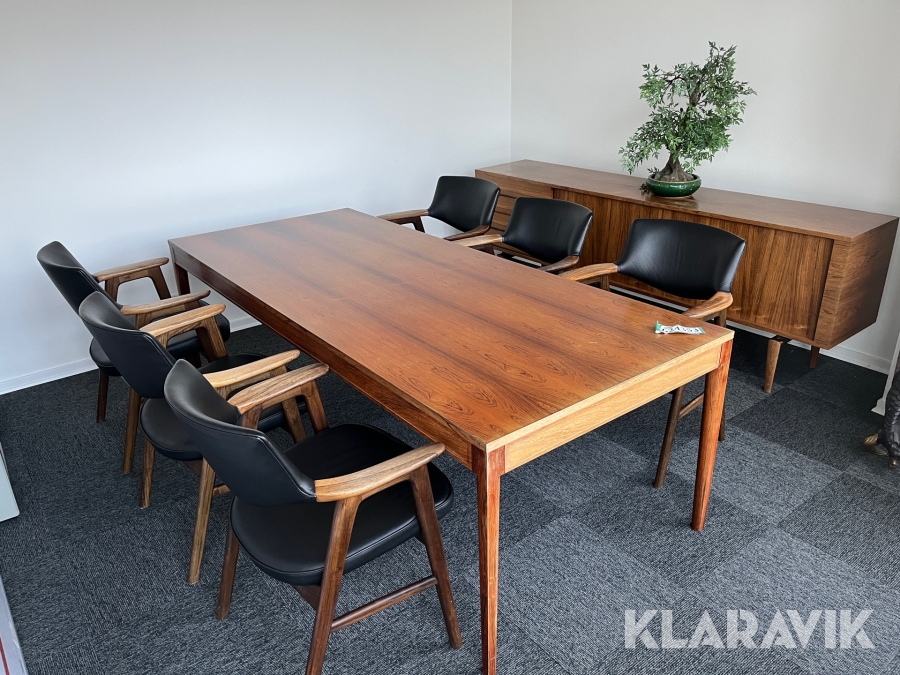 Konference møbler Bramin bord/stole/skænk