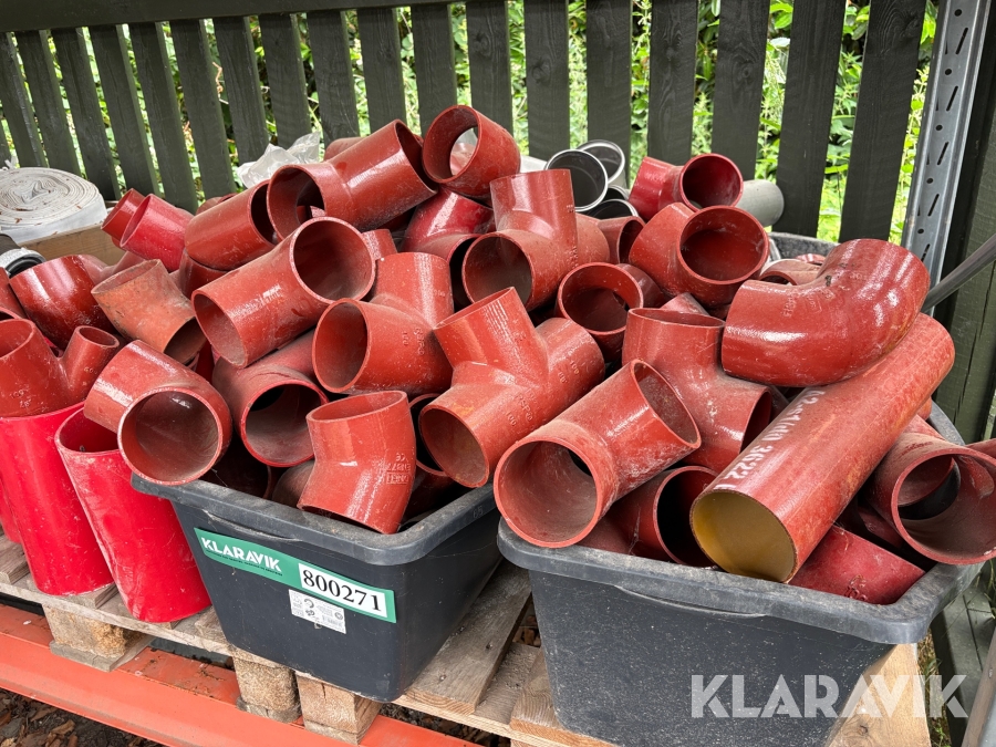 Samling af rørfittings