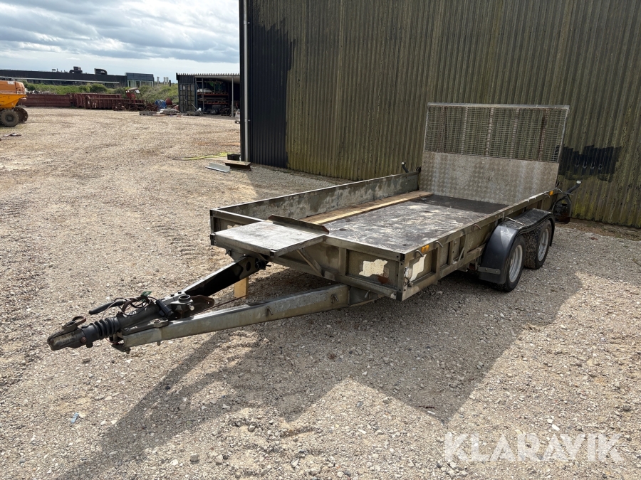 Maskintrailer Ifor Williams GP 126 3500 kg. 2-akslet