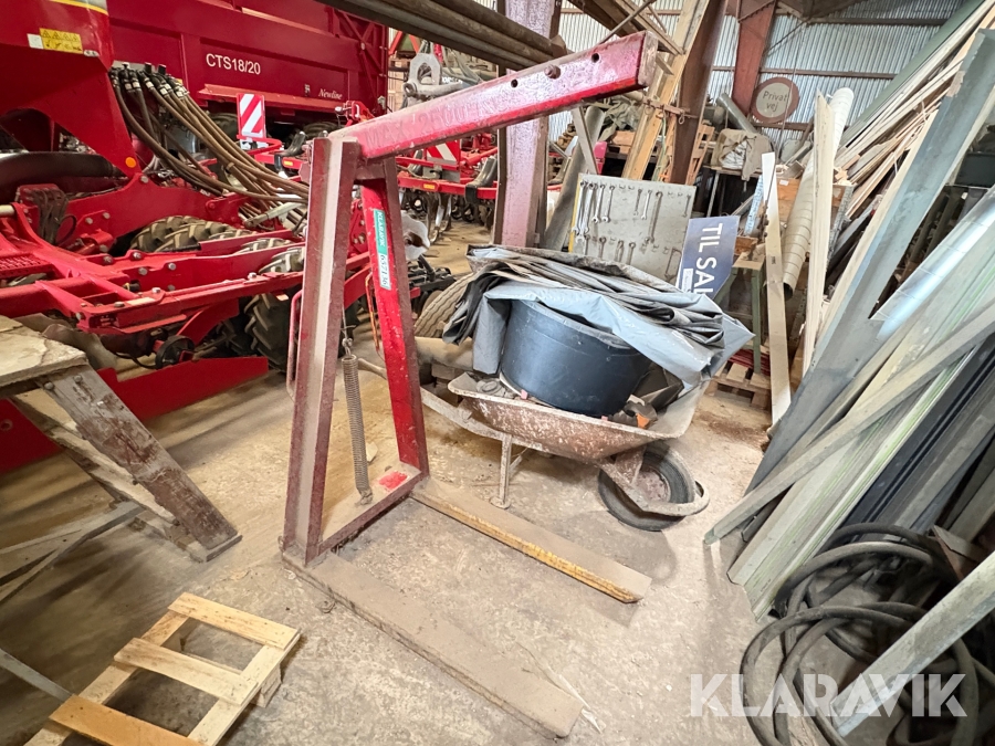 Pallegafler til kran 2500kg Lundborg kran og container