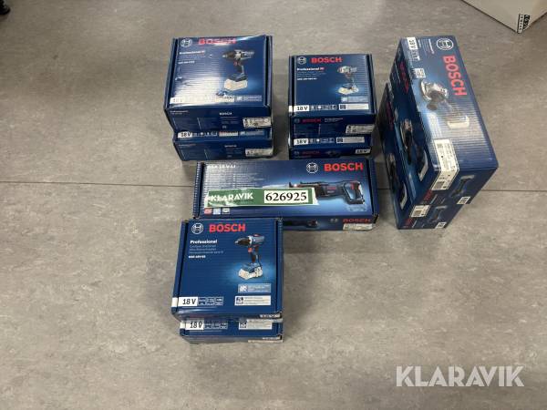 Akku værktøj blandet lot Bosch 9 styk