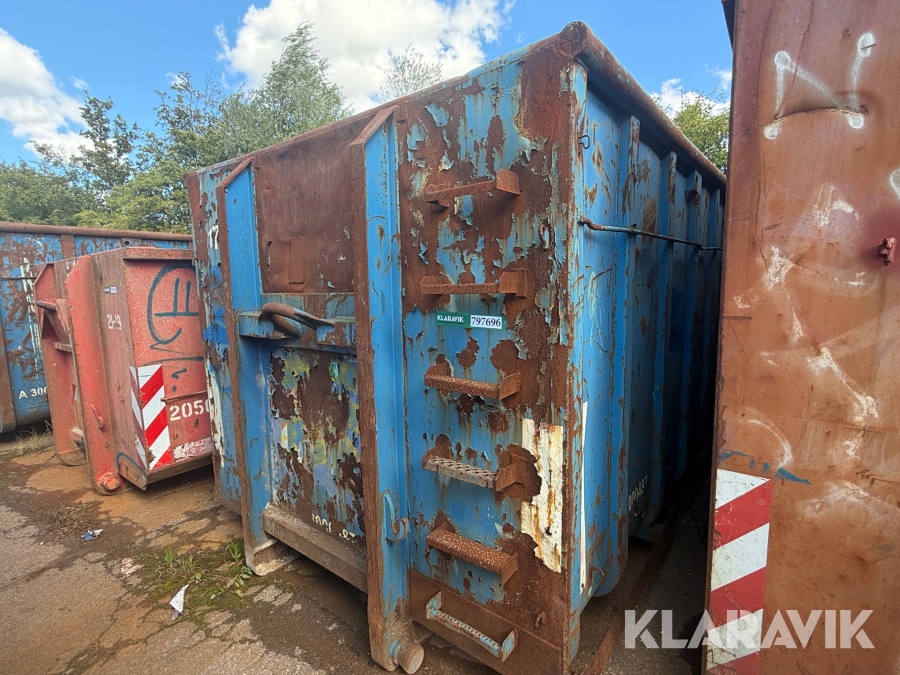 Åben affaldscontainer 30 m³
