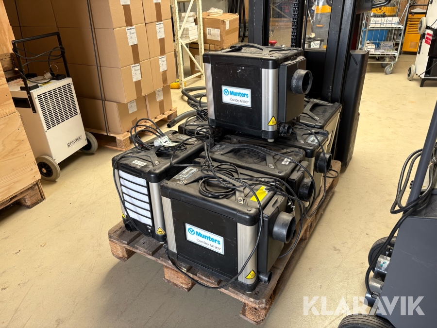 Affugtere Munters ComDry M190Y - 8 stk