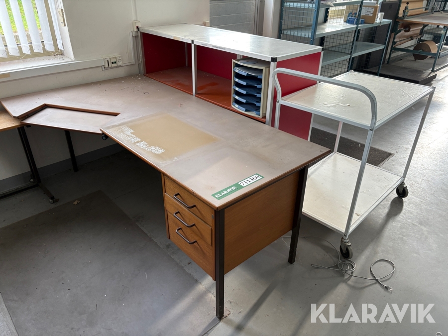 Skrivebord, disk og rullebord