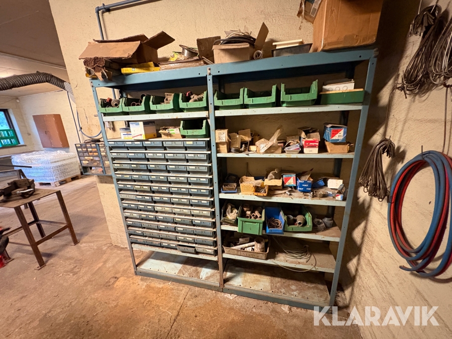 Boltreol med indhold