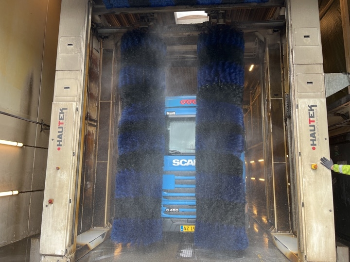 Lastbil vaskemaskine