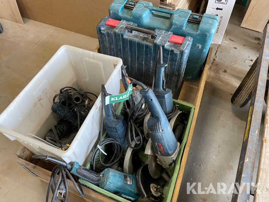 Blandet lot håndværktøj BOSCH. Makita, Dewalt