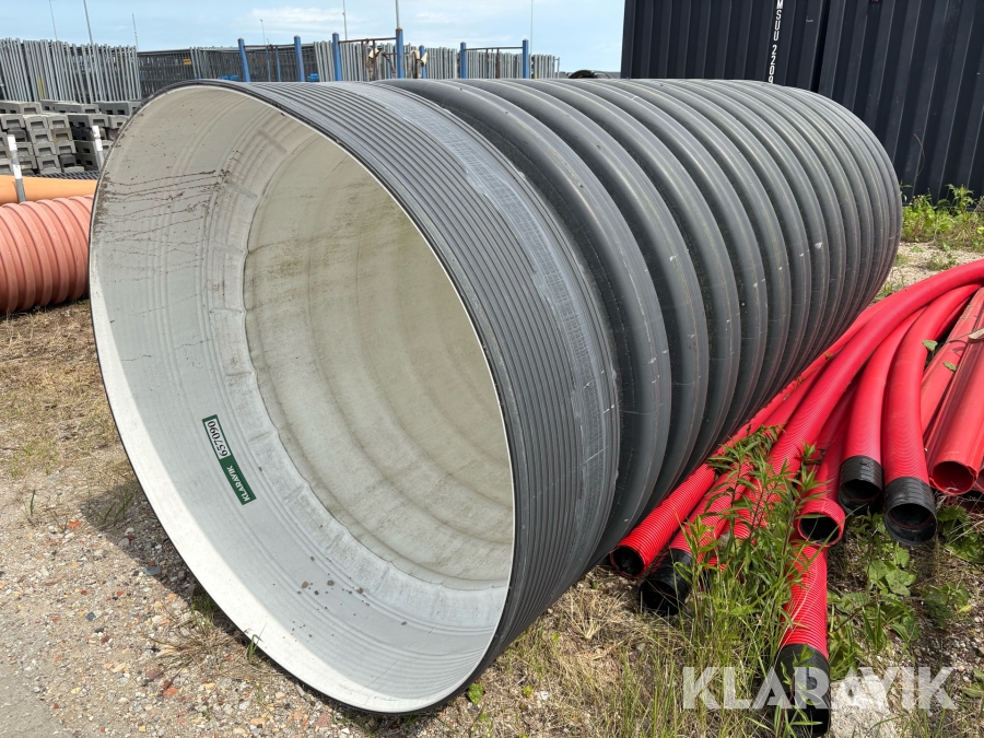 Korrugeret kunststofrør / tunnelrør Ø1320mm