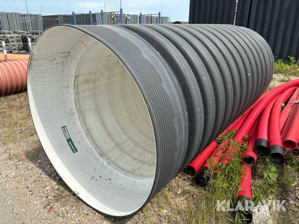 Korrugeret kunststofrør / tunnelrør Ø1320mm